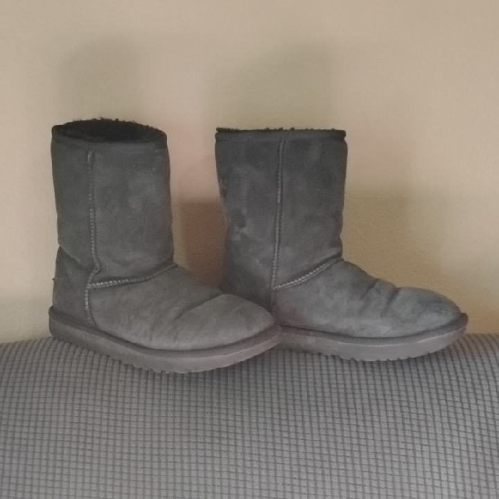 Ugg Black Suede Boots Soft Inside Women Us 8